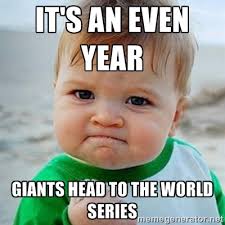 It's an even year...bet on the Giants! 